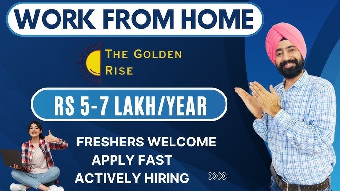 Golden chance for freshers and students from home